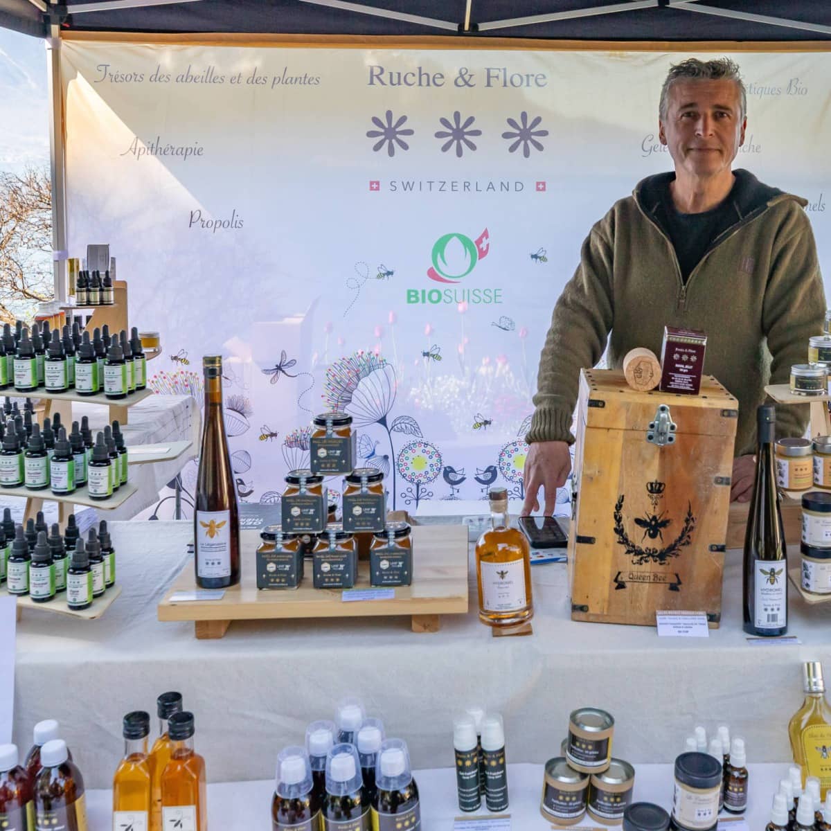 Les marchés au bord du Léman, à Montreux